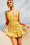 Marigold Lace Mini Dress - Mustard | Sage and Paige AUS.