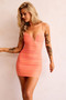 Call Up Mini Dress - Peach | Sage and Paige AUS.