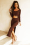 One in a Million Midi Dress - Chocolate | Sage and Paige AUS.
