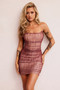 Hayley Mesh Dress - Chocolate | Sage and Paige AUS.