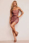 Hayley Mesh Dress - Chocolate | Sage and Paige AUS.