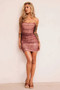 Hayley Mesh Dress - Chocolate | Sage and Paige AUS.