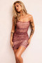 Hayley Mesh Dress - Chocolate | Sage and Paige AUS.