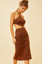 Lucy Midi Dress - Chocolate | Sage and Paige AUS.