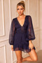 In Heaven Mini Dress - Navy | Sage and Paige AUS.