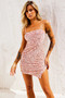 Jazzy Sequin Dress - Blush | Sage and Paige AUS.