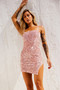 Jazzy Sequin Dress - Blush | Sage and Paige AUS.