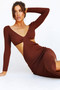 Going Places Midi Dress - Chocolate | Sage and Paige AUS.
