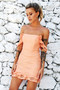 Keylime Lace Dress - Peach | Sage and Paige AUS.