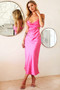 Heartbreaker Midi Dress - Fuchsia | Sage and Paige AUS.