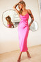 Heartbreaker Midi Dress - Fuchsia | Sage and Paige AUS.