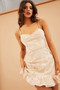 Remi Lace Mini Dress - Champagne | Sage and Paige AUS.