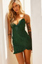 Gracie Lace Mini Dress - Forest Green | Sage and Paige AUS.
