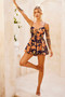 Autumn Breeze Playsuit - Navy | Sage and Paige AUS.