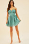 Georgia Mini Dress - Green | Sage and Paige AUS.