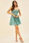 Georgia Mini Dress - Green | Sage and Paige AUS.
