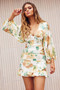 Rising Sun Mini Dress - Green Print | Sage and Paige AUS.