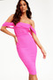 Main Character Midi Dress - Hot Pink | Sage and Paige AUS.
