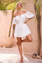Brandi Mini Dress - White | Sage and Paige AUS.