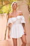 Brandi Mini Dress - White | Sage and Paige AUS.
