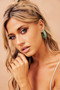 Canyon Moon Earrings - Green | Sage and Paige AUS.