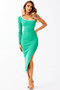 Villa Knit Midi Dress - Emerald | Sage and Paige AUS.