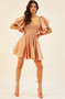 Italian Summer Mini Dress - Mocha | Sage and Paige AUS.