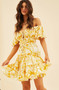 On Mine Mind Mini Dress - Yellow | Sage and Paige AUS.
