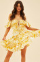On Mine Mind Mini Dress - Yellow | Sage and Paige AUS.