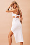 Sundown Midi Dress - White | Sage and Paige AUS.