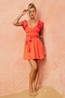 Fairytale Ending Mini Dress - Tangerine | Sage and Paige AUS.