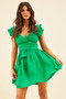 Fairytale Ending Mini Dress - Emerald | Sage and Paige AUS.