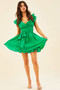 Fairytale Ending Mini Dress - Emerald | Sage and Paige AUS.