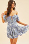 On Mine Mind Mini Dress - Blue | Sage and Paige AUS.