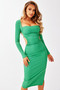 Slow it Down Midi Dress - Green | Sage and Paige AUS.