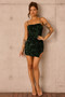 Jazzy Sequin Dress - Forest Green