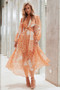 Here & There Maxi Dress - Orange | Sage and Paige AUS.