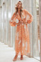 Here & There Maxi Dress - Orange | Sage and Paige AUS.
