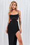 Maris Midi Dress - Black | Sage and Paige AUS.