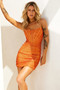 Venus Mini Dress - Orange | Sage and Paige AUS.