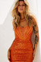 Venus Mini Dress - Orange | Sage and Paige AUS.