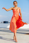 Switch Up Midi Dress - Tangerine | Sage and Paige AUS.