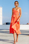 Switch Up Midi Dress - Tangerine | Sage and Paige AUS.