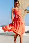 Switch Up Midi Dress - Tangerine | Sage and Paige AUS.