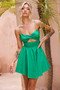 Tangelica Mini Dress - Emerald | Sage and Paige AUS.