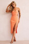 Beth Midi Dress - Orange | Sage and Paige AUS.