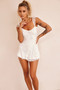 Kenna Ruffle Playsuit - White | Sage and Paige AUS.
