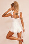 Kenna Ruffle Playsuit - White | Sage and Paige AUS.