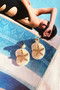 Wavefinder Earrings - White Gold | Sage and Paige AUS.