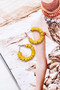 Audrey Hoop Earrings - Mustard | Sage and Paige AUS.